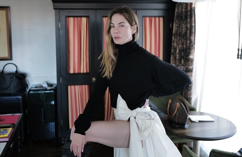 Michelle Monaghan Steps Out in NYC Wearing Magda Butrym and Jimmy Choo Boots Michelle Monaghan Steps Out in NYC Wearing Magda Butrym and Jimmy Choo Boots