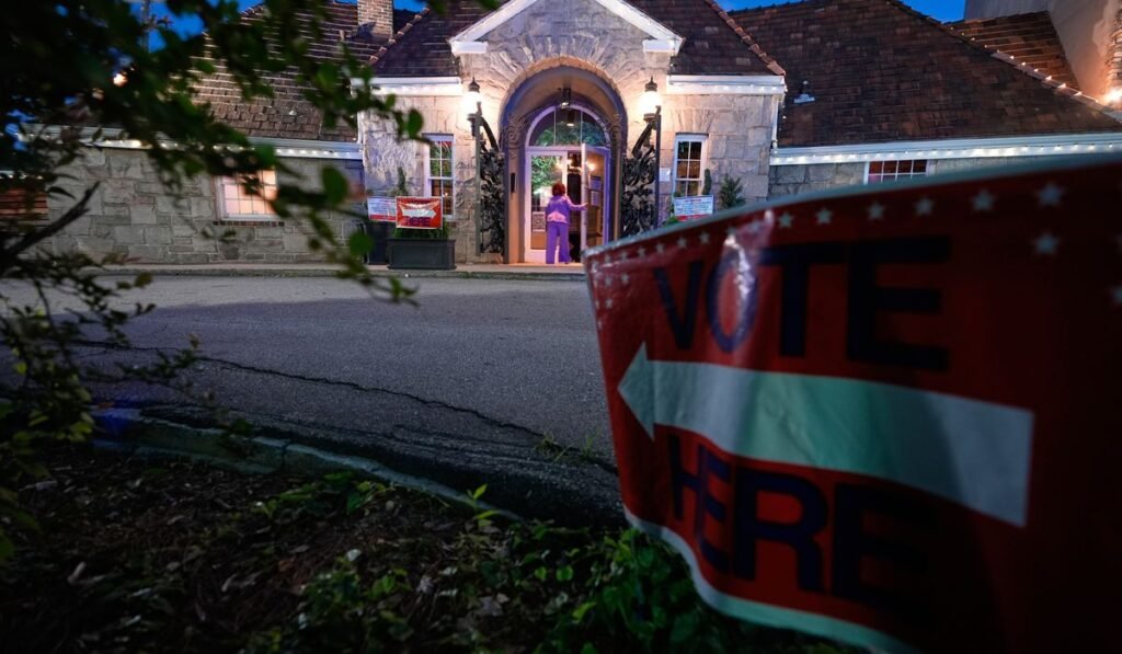 Mike Collins headed to a runoff in Georgia’s GOP Senate primary
