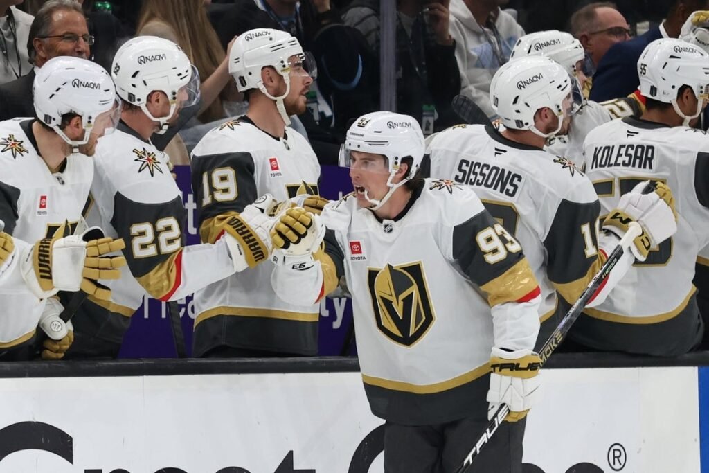 Mitch Marner tallies 3 points as Knights KO Mammoth in Game 6