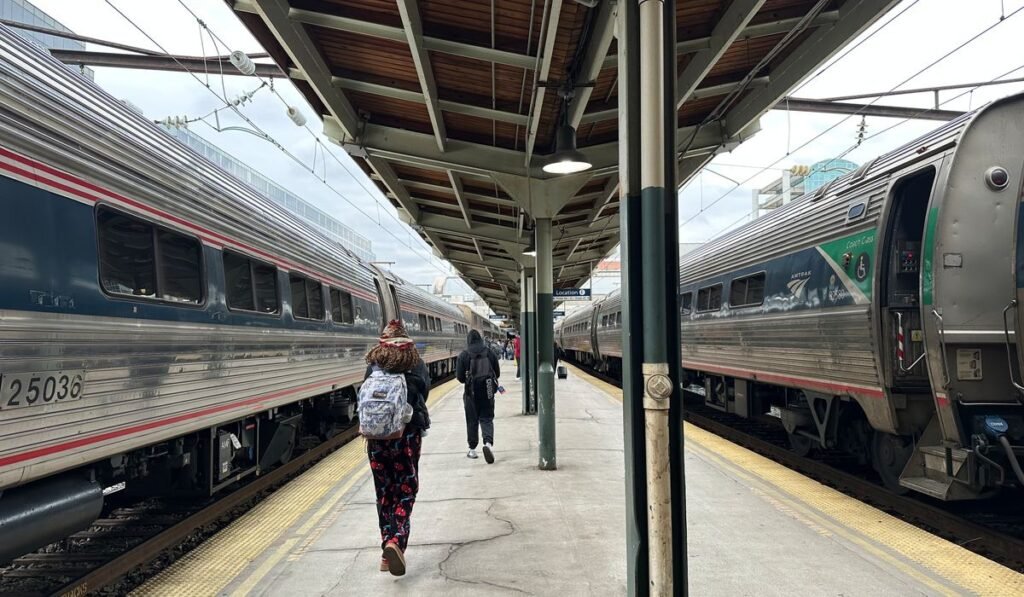 More people taking the train as gas prices climb higher