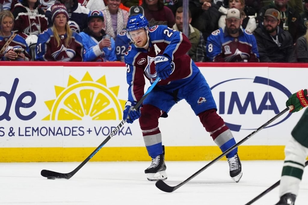 Nathan MacKinnon stars as Avs grab 2-0 lead over Wild Nathan MacKinnon stars as Avs grab 2-0 lead over Wild