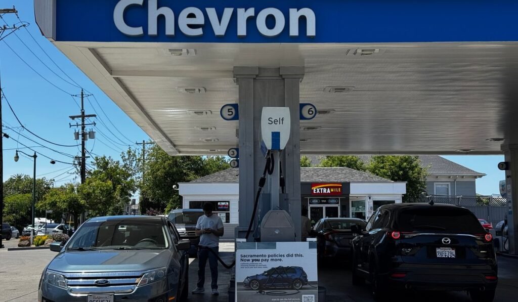 Newsom’s office warns Californians to avoid Chevron this holiday weekend, citing high gas prices