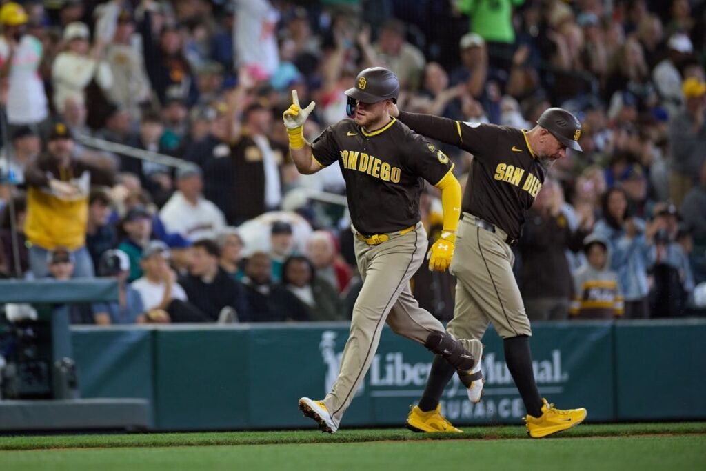 Padres go up early, improve to 5-0 this season against Mariners Padres go up early, improve to 5-0 this season against Mariners