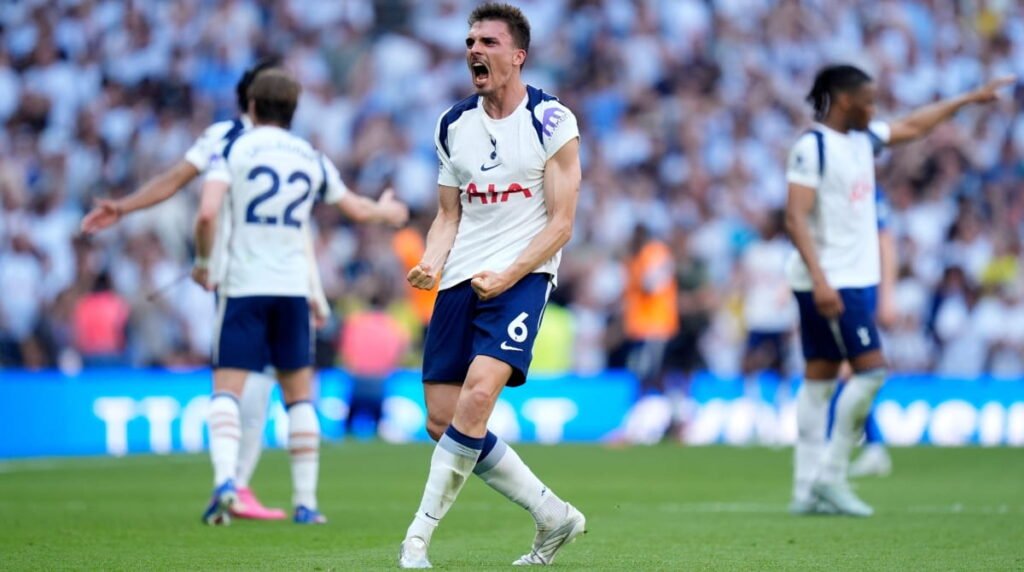 Palhinha nets huge goal to put Tottenham on brink of safety Palhinha nets huge goal to put Tottenham on brink of safety