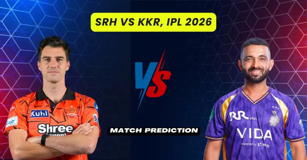 SRH vs KKR, IPL 2026, Match Prediction: Who will win today’s game between Sunrisers Hyderabad and Kolkata Knight Riders?