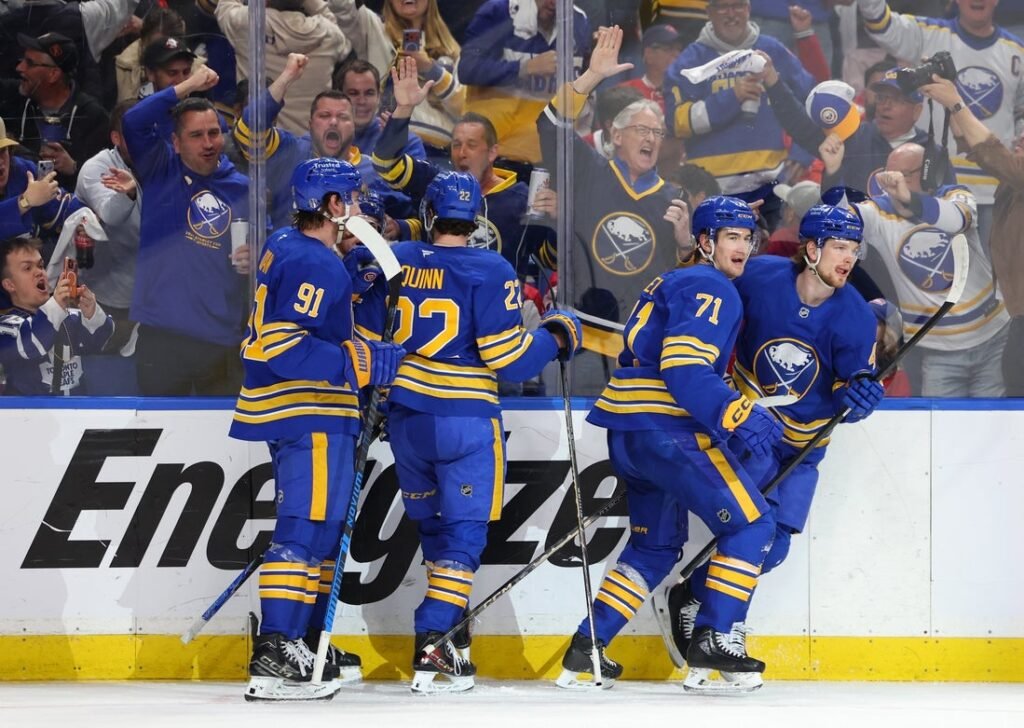 Sabres' power play tallies twice to topple Canadiens in Game 1