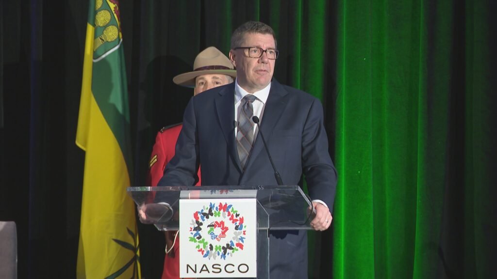 Saskatchewan Premier Scott Moe talks trade at international conference - Regina