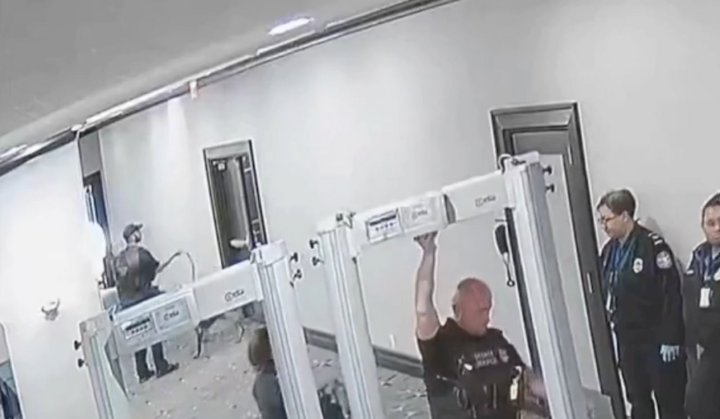 Security video shows police dog alerting to gunman in stairwell seconds before attack at WHCA dinner