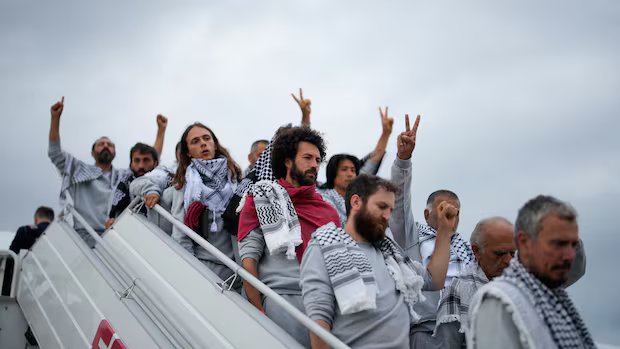 Some Canadians from Gaza flotilla returning home after detainment by Israeli forces Some Canadians from Gaza flotilla returning home after detainment by Israeli forces