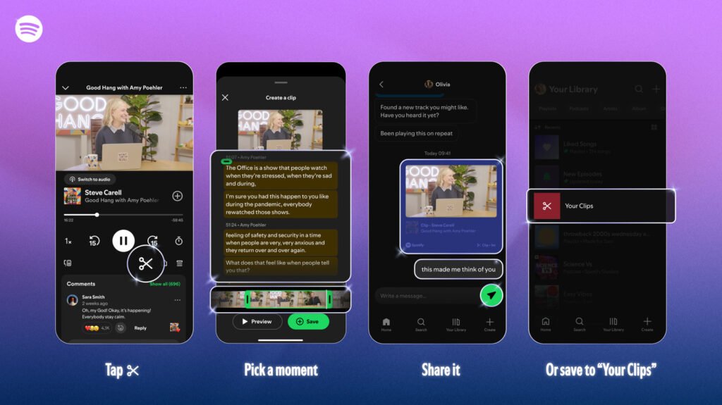 Spotify’s Latest Feature Makes It Easier To Share Podcast Clips Spotify's Latest Feature Makes It Easier To Share Podcast Clips
