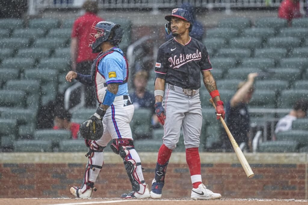Three Nationals pitchers combine for 1-hitter in win over Braves Three Nationals pitchers combine for 1-hitter in win over Braves
