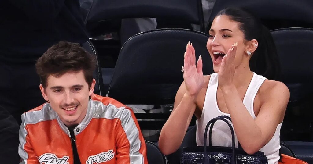 Timothee Chalamet and Kylie Jenner Show PDA at Knicks Game