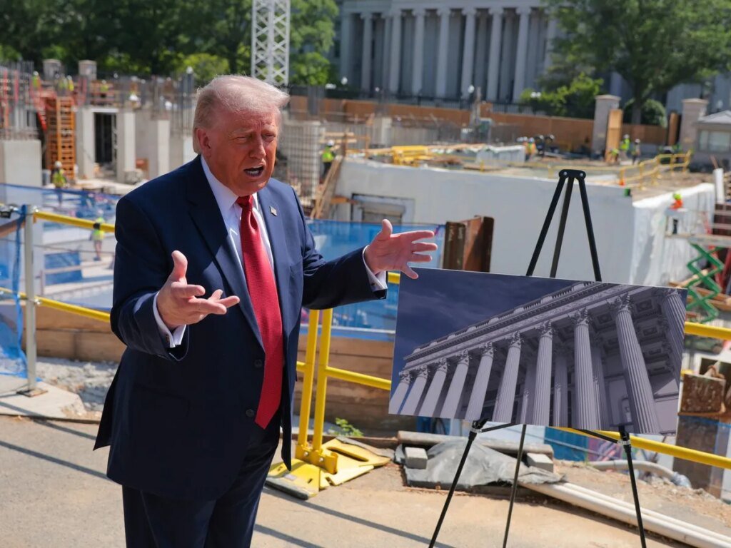 Trump describes military complex being built under White House ballroom