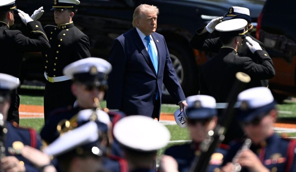 Trump praises Coast Guard for its role in America’s global dominance, strong borders