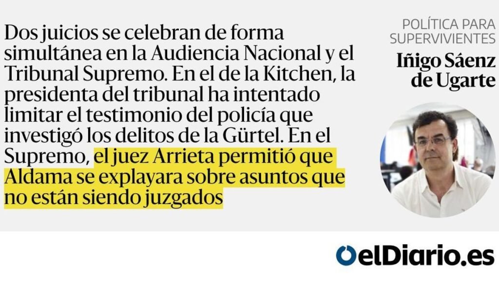 Un policía valiente contra la corrupción de Gürtel y Kitchen