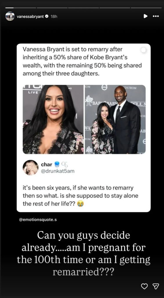 Vanessa Bryant aplaude los rumores de nuevo matrimonio – Celebrity Land