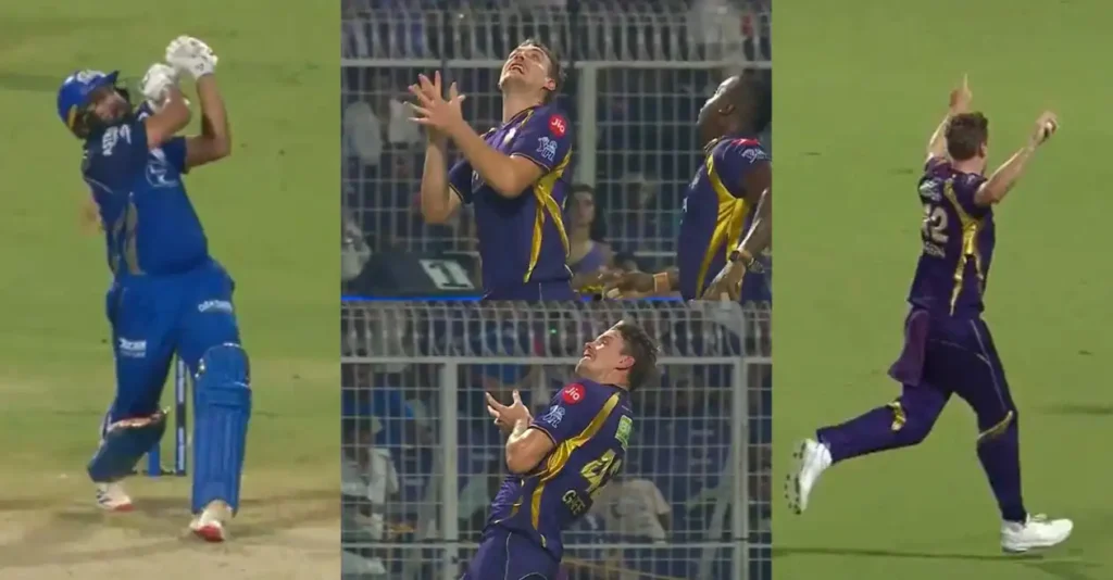 WATCH: Cameron Green grabs a splendid running catch to dismiss Rohit Sharma in KKR vs MI IPL 2026 clash WATCH: Cameron Green grabs a splendid running catch to dismiss Rohit Sharma in KKR vs MI IPL 2026 clash