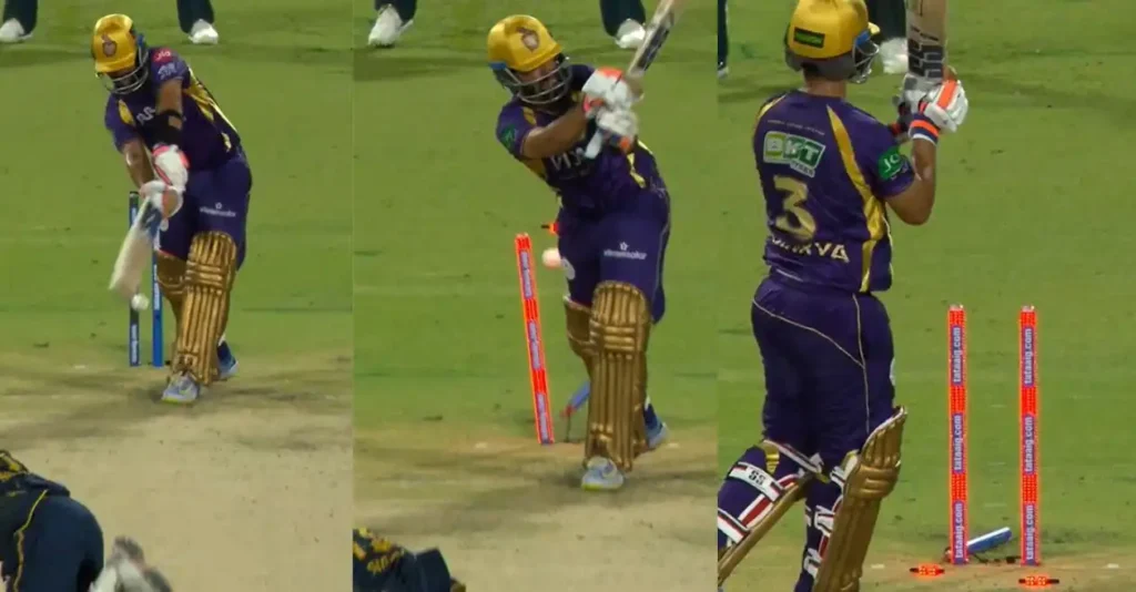 WATCH: Mohammed Siraj cleans up Ajinkya Rahane with a beauty in KKR vs GT IPL 2026 clash WATCH: Mohammed Siraj cleans up Ajinkya Rahane with a beauty in KKR vs GT IPL 2026 clash