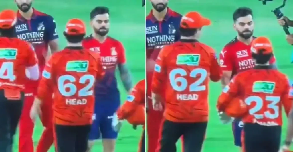 WATCH: Virat Kohli ignores handshake with Travis Head following SRH vs RCB clash in IPL 2026 WATCH: Virat Kohli ignores handshake with Travis Head following SRH vs RCB clash in IPL 2026
