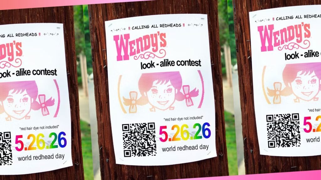 Wendy’s is holding a look-alike contest—with a grand prize of free burgers for a year—to celebrate World Redhead Day Wendy’s is holding a look-alike contest—with a grand prize of free burgers for a year—to celebrate World Redhead Day