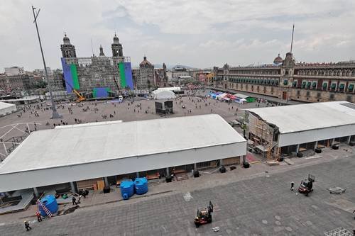 ¡Ya casi! alistan Zócalo rumbo al Mundial ¡Ya casi! alistan Zócalo rumbo al Mundial