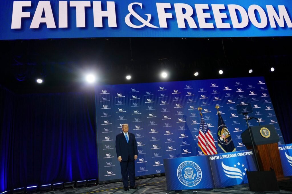A Trump commission urges 'bridges' between church and state in sweeping draft report