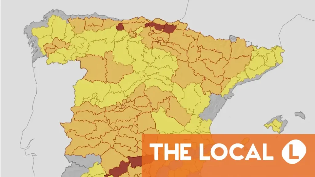 Almost all of Spain on heat alert with widespread 40C temperatures Almost all of Spain on heat alert with widespread 40C temperatures