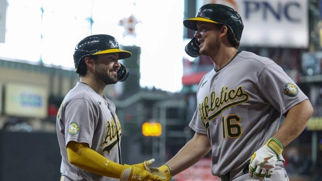 A's give sneak peek of future as they welcome Brewers to Vegas