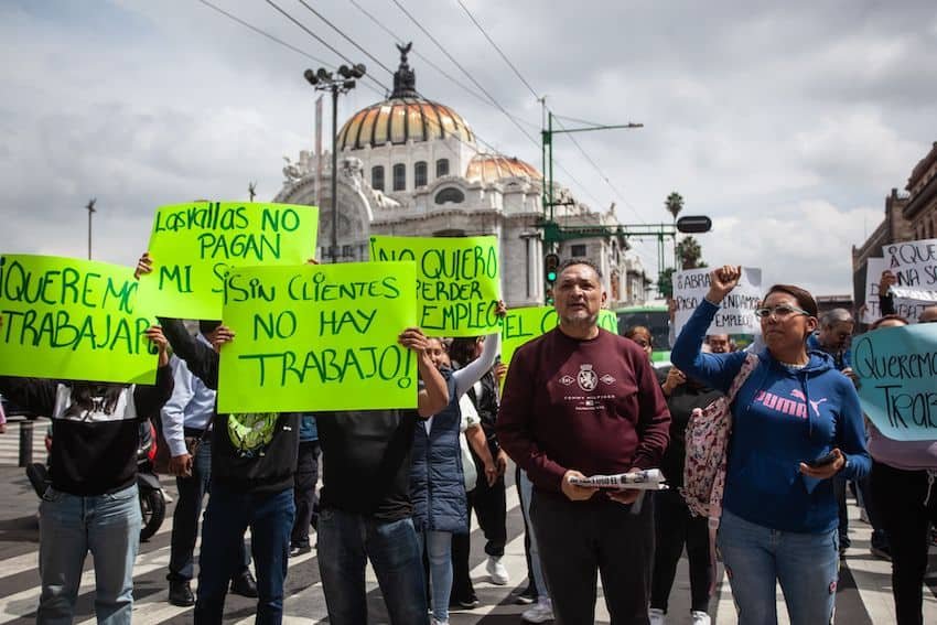 At least 7 protest marches plan to descend on Mexico City Stadium At least 7 protest marches plan to descend on Mexico City Stadium