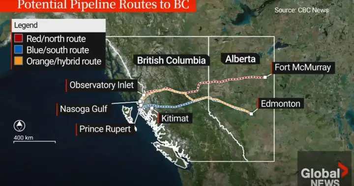 B.C. energy minister frustrated with communications over potential Alberta pipeline routes B.C. energy minister frustrated with communications over potential Alberta pipeline routes
