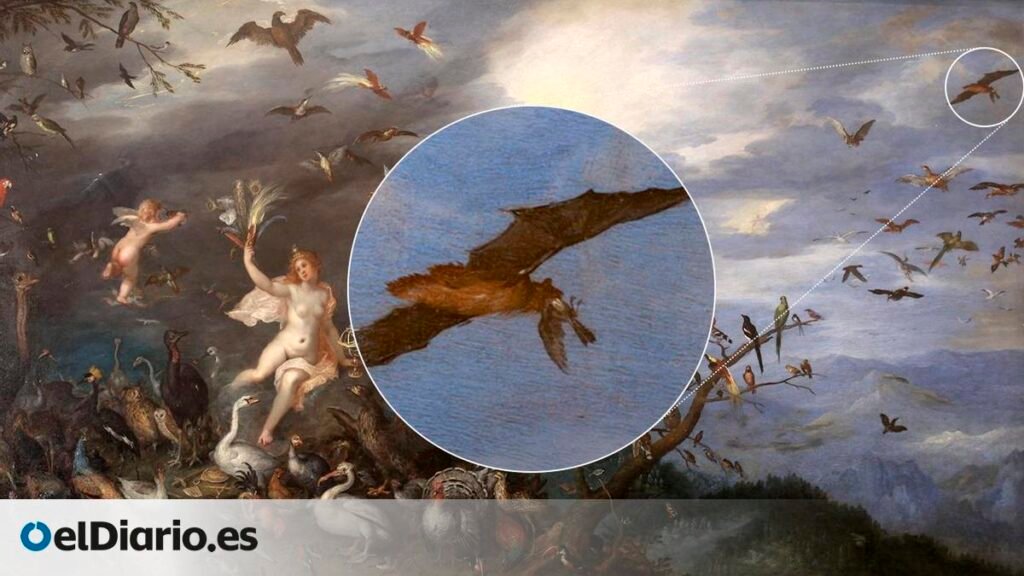 Brueghel se adelantó 400 años a la ciencia y pintó un murciélago 'gigante' cazando un pájaro