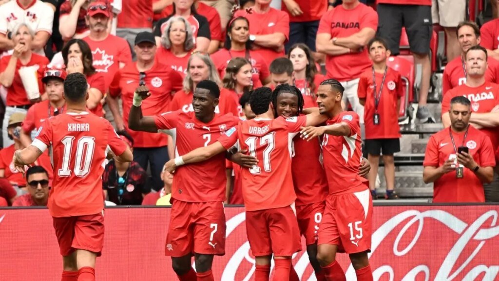 Canada fall short in 2-1 loss to Switzerland, both advance to round of 32