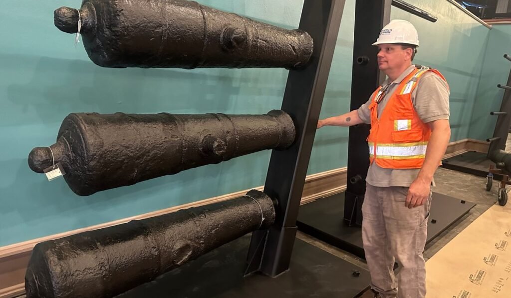Cannons lost underwater during the American Revolution will soon go on display at a Georgia museum