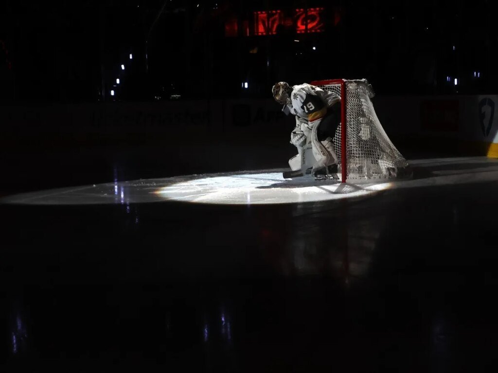 Carolina Fans chanted “No means no” at Carter Hart during game one