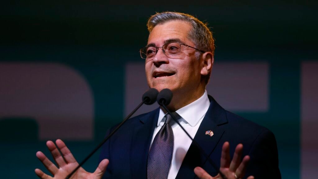 Democrat Xavier Becerra wins the top spot in November's race for California governor : NPR