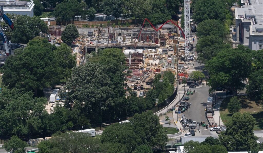 Democrats say money from Trump’s tax cuts bill is paying for White House ballroom project
