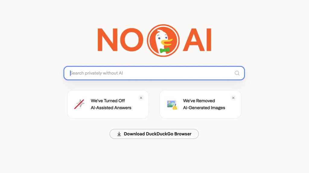 DuckDuckGo says traffic is booming for its no AI search engine DuckDuckGo says traffic is booming for its no AI search engine