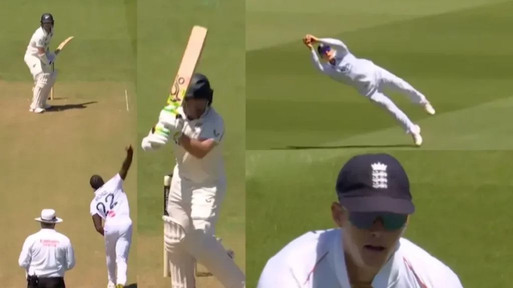 ENG vs NZ [WATCH]: Jacob Bethell takes a sensational flying catch to dismiss Tom Latham on Day 1 of the second Test