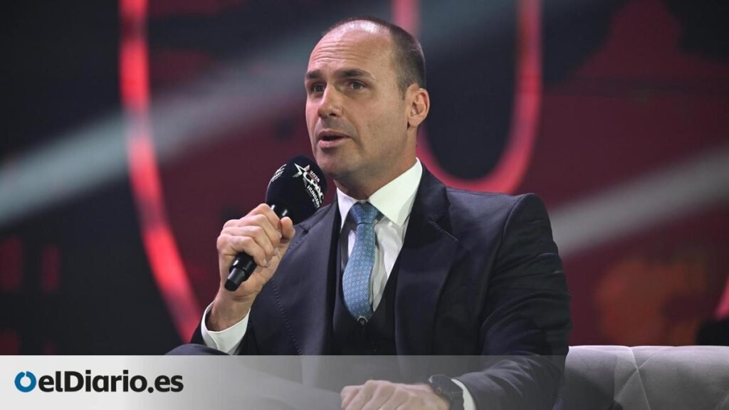 El Tribunal Supremo de Brasil condena a Eduardo Bolsonaro por coacción a la justicia El Tribunal Supremo de Brasil condena a Eduardo Bolsonaro por coacción a la justicia
