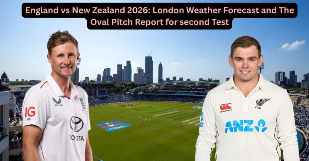 England vs New Zealand 2026: London Weather Forecast and The Oval Pitch Report for second Test England vs New Zealand 2026: London Weather Forecast and The Oval Pitch Report for second Test