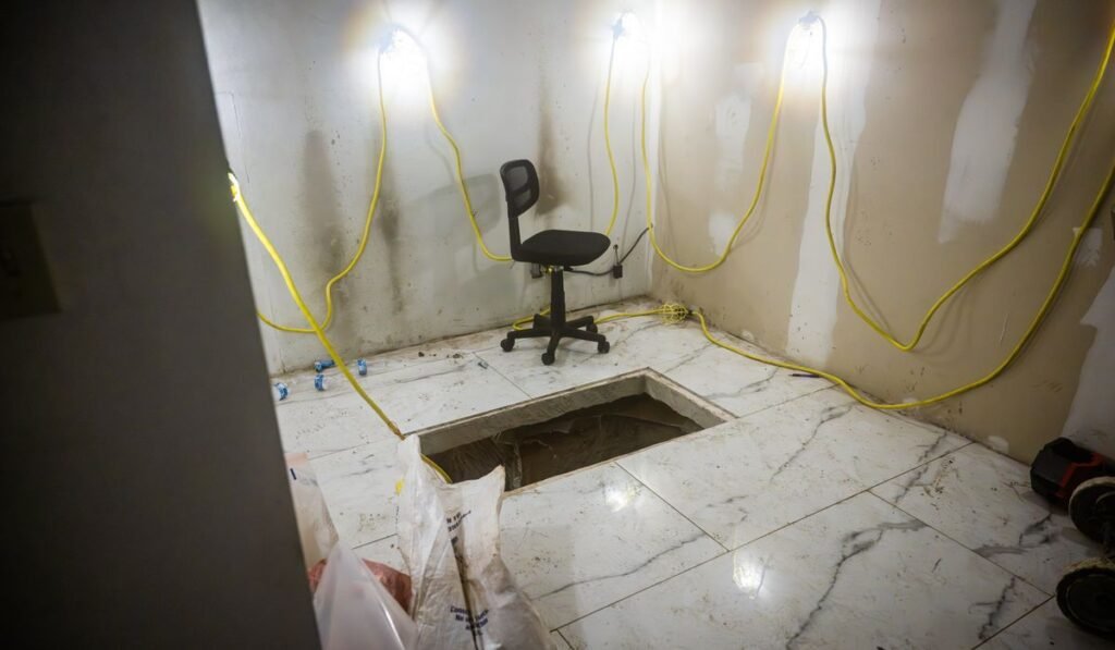 Four charged with smuggling cocaine via tunnel that connected fake San Diego storefront to Mexico