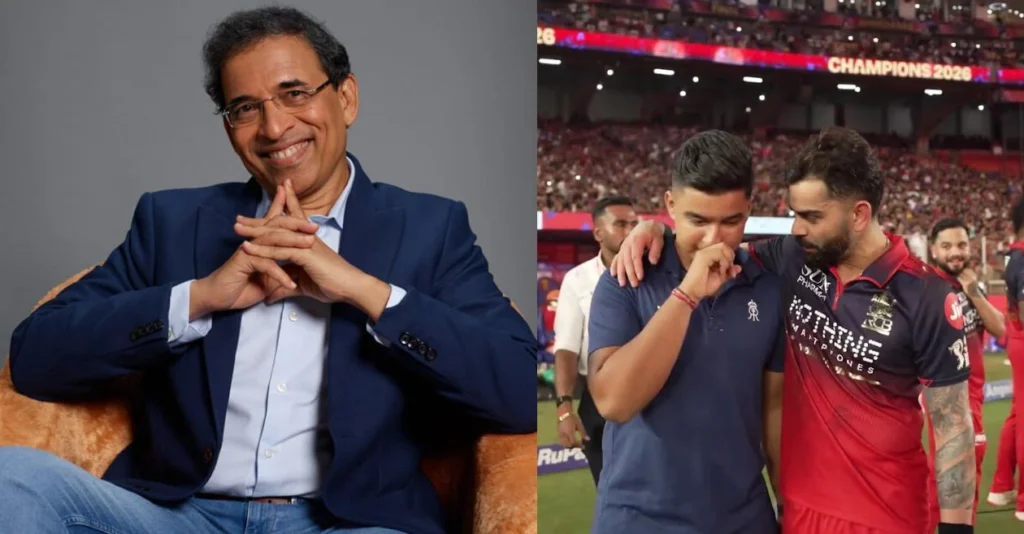 Harsha Bhogle sets the record straight over viral fake video on social media targeting Vaibhav Suryavanshi for disrespecting Virat Kohli Harsha Bhogle sets the record straight over viral fake video on social media targeting Vaibhav Suryavanshi for disrespecting Virat Kohli