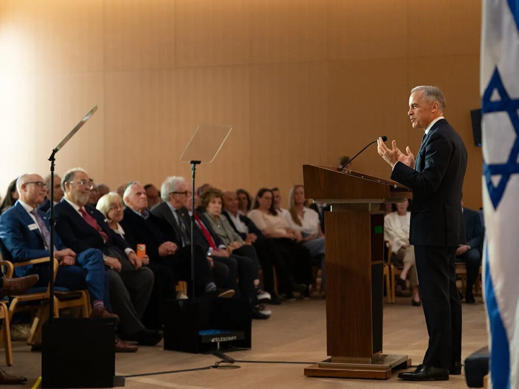How the synagogue audience reacted to Mark Carney’s ‘covenant’ speech How the synagogue audience reacted to Mark Carney’s ‘covenant’ speech