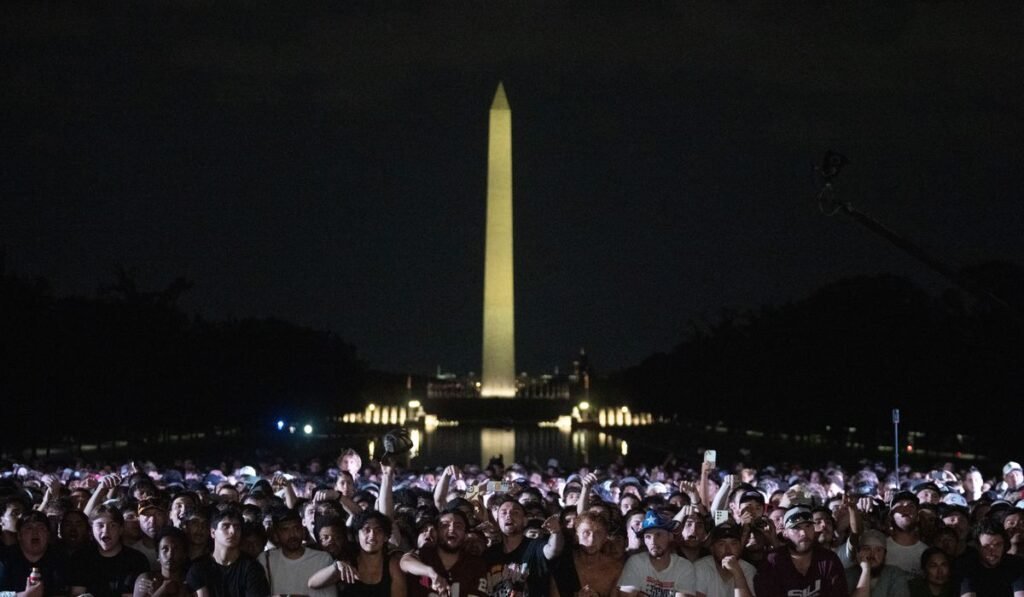 Inside the crowd drawn to Trump’s UFC fight night at the White House