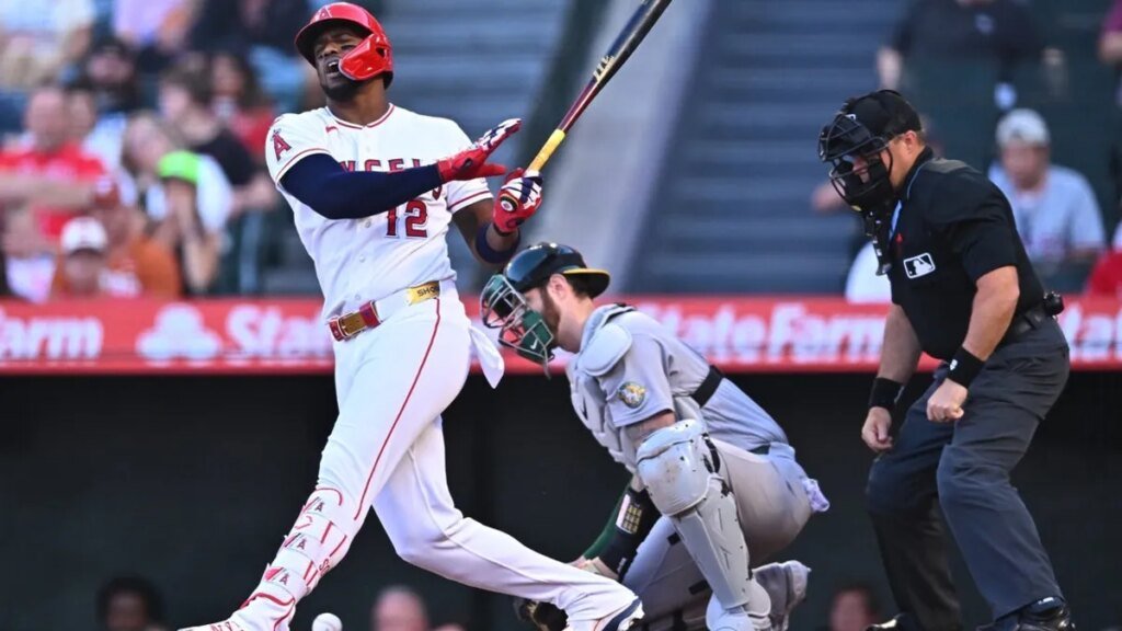 Jo Adell's 2-run triple helps Angels top Athletics