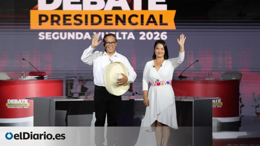La derechista Keiko Fujimori encabeza los sondeos a pie de urna por un mínimo margen ante el progresista Roberto Sánchez en las presidenciales de Perú