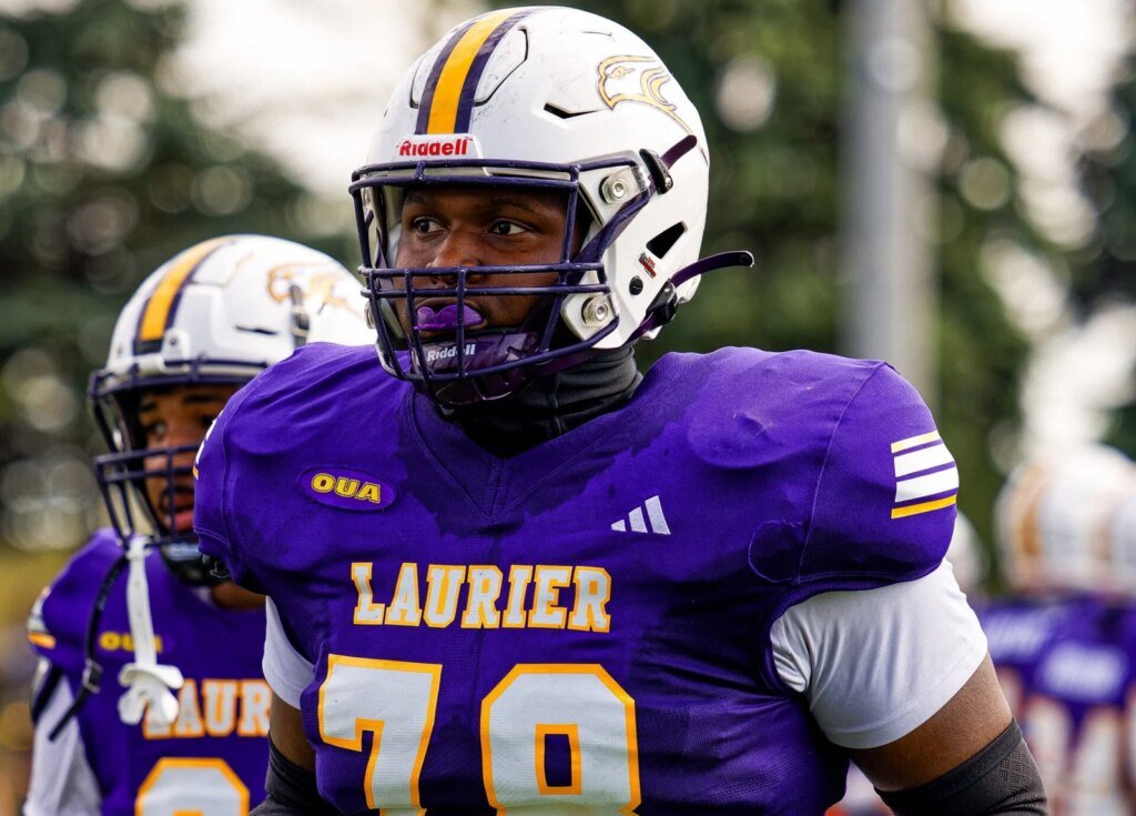 Laurier offensive lineman Delphyn Ngaleu transfers to San Diego State Aztecs Laurier offensive lineman Delphyn Ngaleu transfers to San Diego State Aztecs