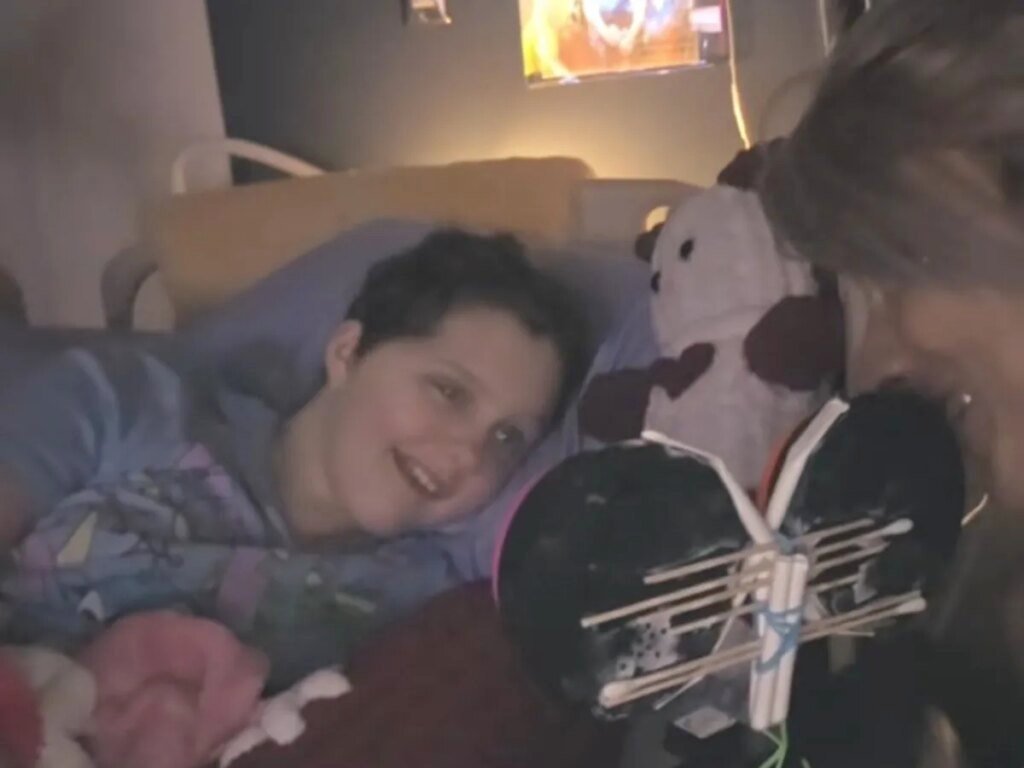 Maya Gebala using tablet to communicate; "incredible strides" says mom