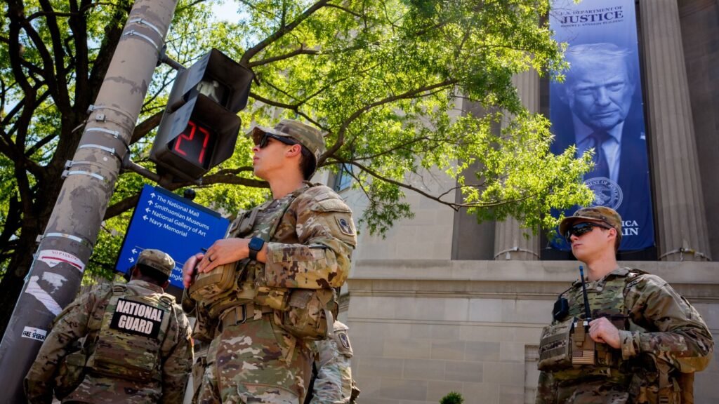 Michigan threatens to pull troops from D.C. if used for Trump task force : NPR