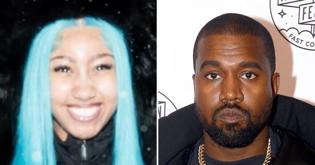 North West and Kanye West Matching Wear Gimp Masks in Photos